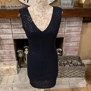 New Alice + Olivia blue sequin dress sz 10
